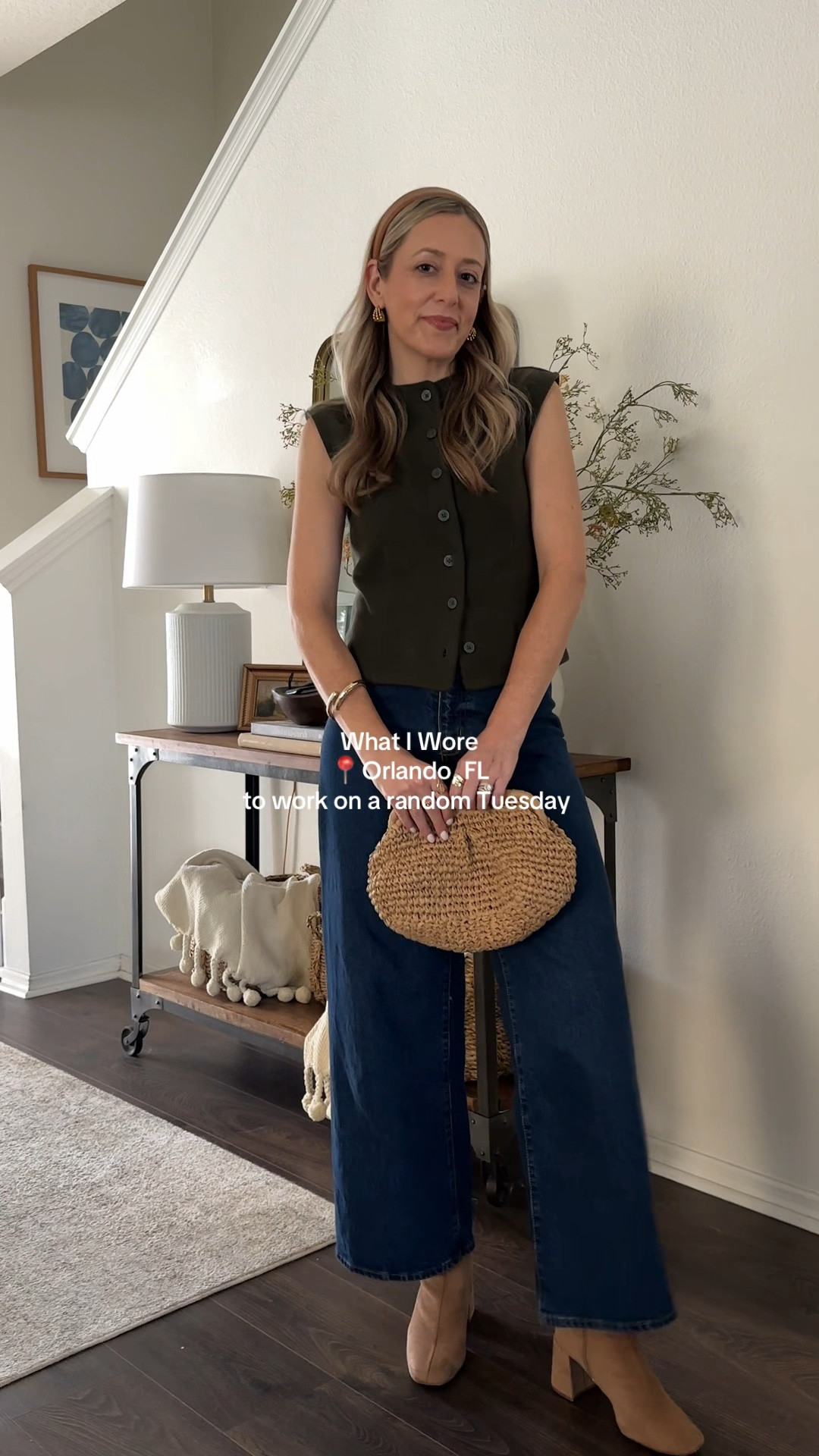 This brushed button down vest is currently on clearance for under $15!

#LTKOver40 #LTKootd #LTKSpringSale