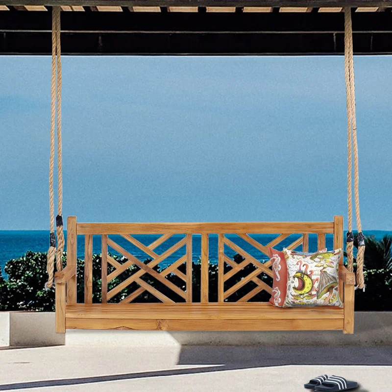 Zion Teak Porch Swing | Wayfair Professional
