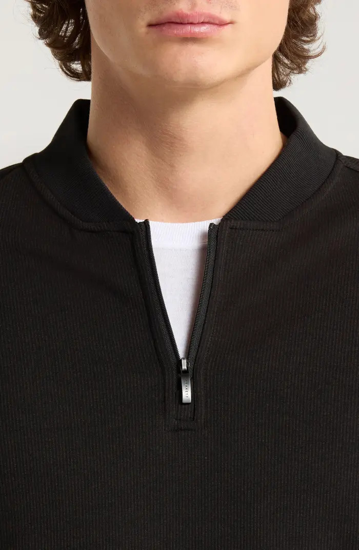 Robert Barakett Vance Half Zip Baseball Collar Pullover | Nordstrom | Nordstrom