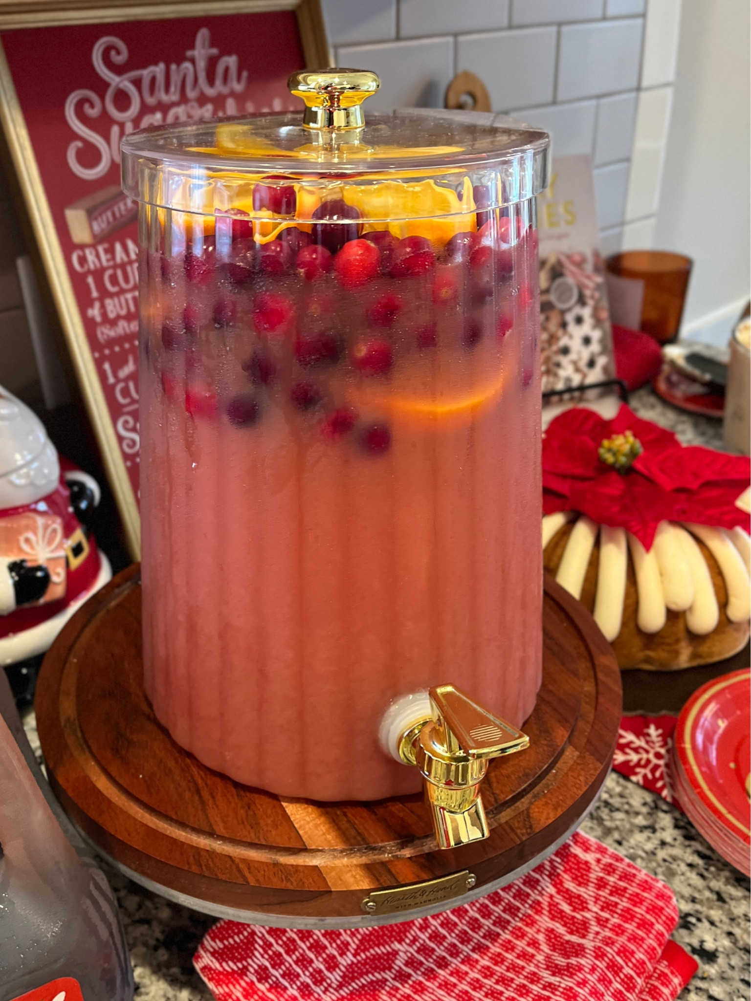 Got this plastic drink dispenser last year from Target. It’s held up well. Christmas Punch looks so pretty in it 😄❤️🎄



#LTKstyletip #LTKHoliday #LTKhome