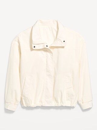 Full-Zip Poplin Jacket | Old Navy (US)