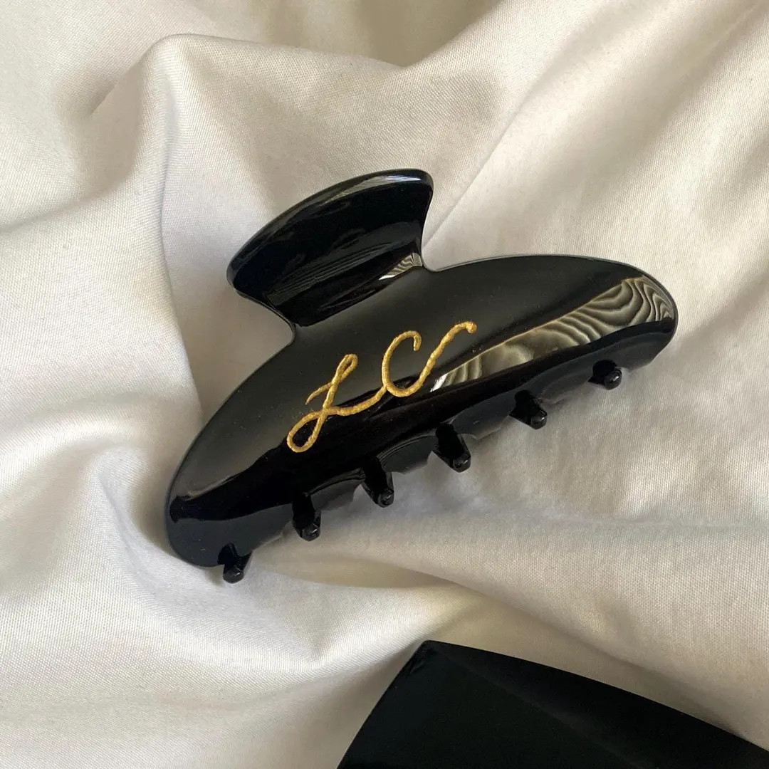 Medium Personalized Hand Engraved Hair Clip - Etsy | Etsy (US)