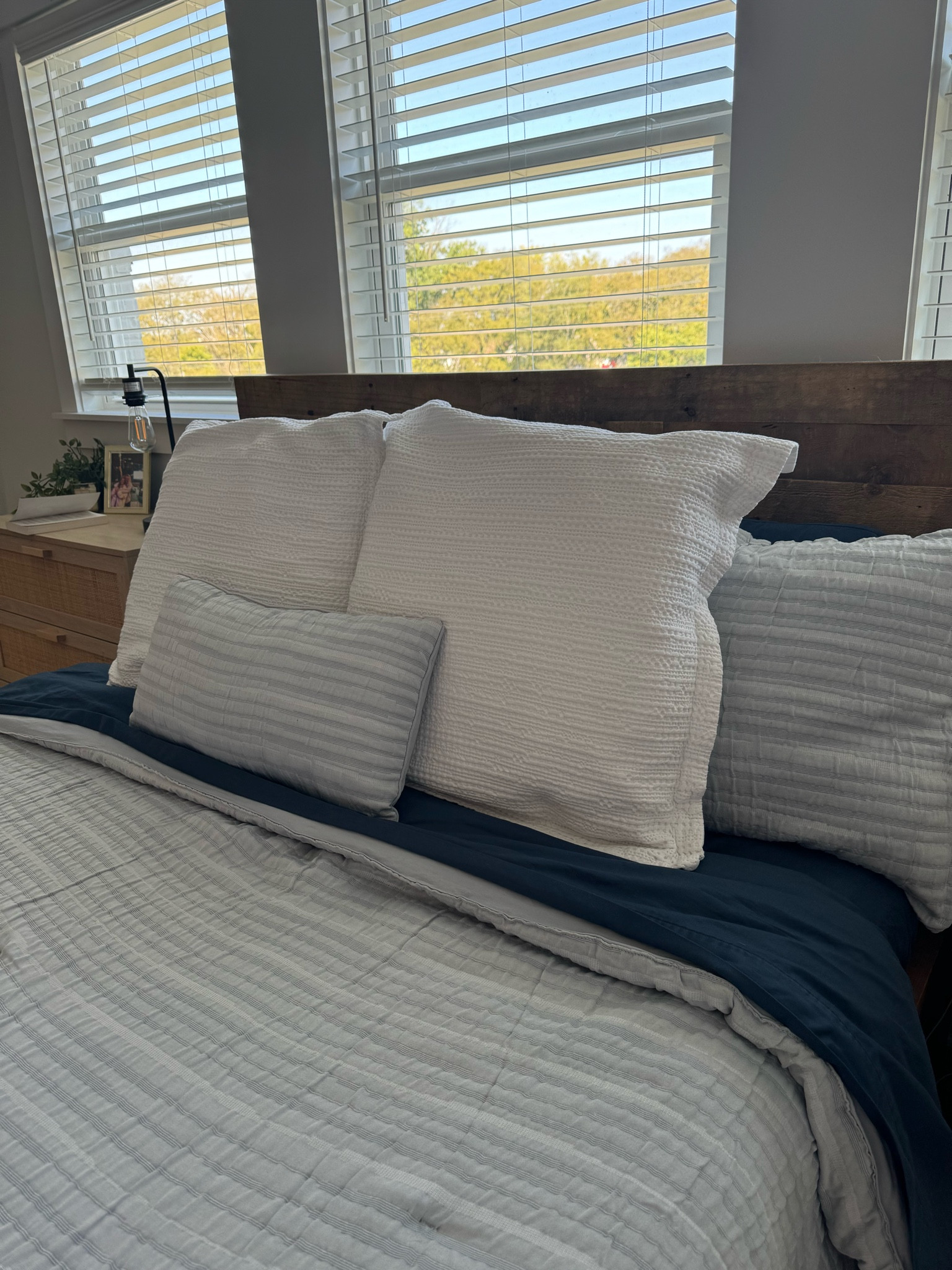 Loving these Euro Shams from Pottery Barn! Need to get larger pillows to really fill them out but they are the perfect accent pillow to our bedding!
Also linked our sheets- these target sheets are the best and come in so many colors! Durable and lightweight!

pillows, shams, euro pillows, bedding, comforter set, comforters, sheets, target sheets, home, bedroom


#LTKHome #LTKSaleAlert #LTKSeasonal