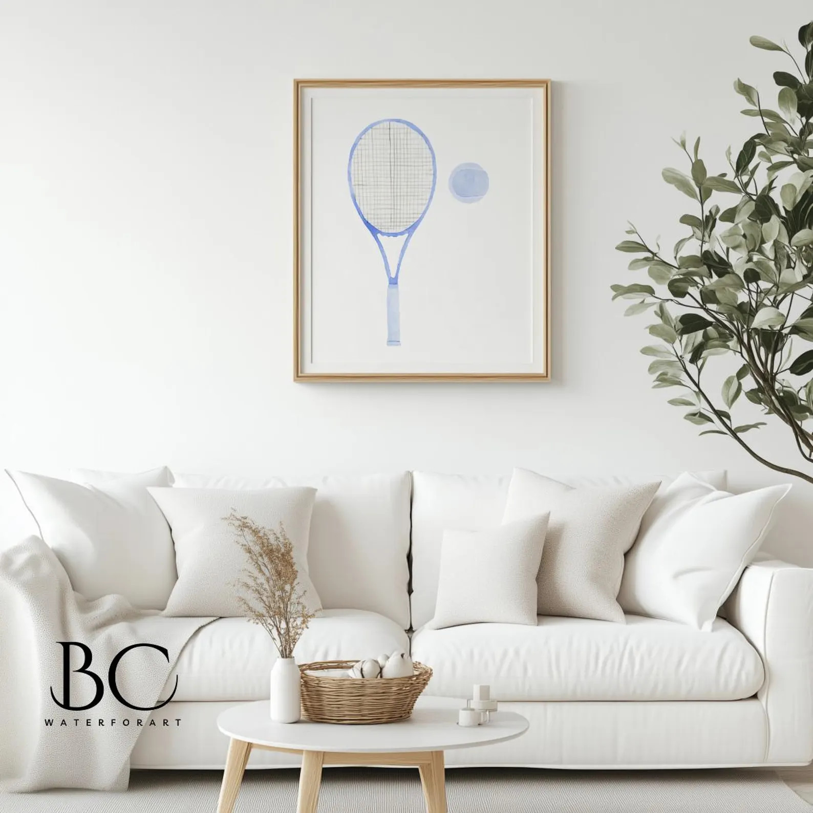 Watercolor Tennis art print, Tennis posters, Tennis Ball and racket art, Tennis art, Sports Nurse... | Etsy (US)
