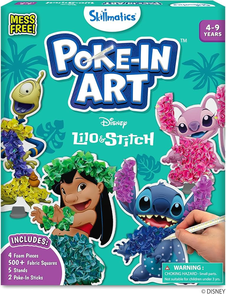 Skillmatics Poke-in Art - Lilo & Stitch Characters, Mess-Free Fun for Kids, DIY Wood Craft Kits, ... | Amazon (US)