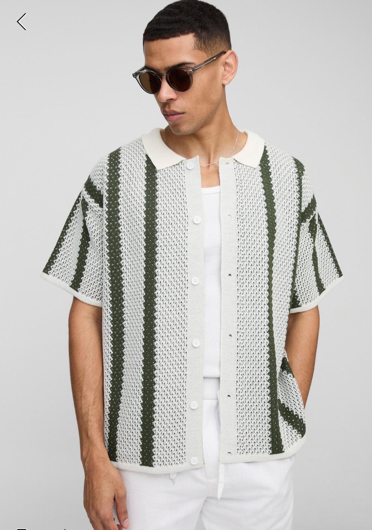 Regular Fit Stripe Knitted Shirt

#LTKuk #LTKxboohoo #LTKmens
