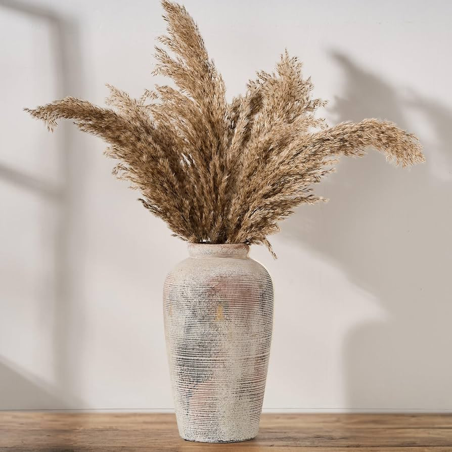Emotionally Grounded Vase, Vaseking Large Ceramic Rustic Vase, 11 inch Minimalist Decorative Farm... | Amazon (US)
