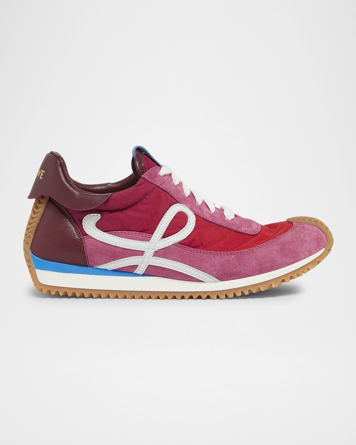 Flow Runner Suede and Leather Sneakers | Neiman Marcus