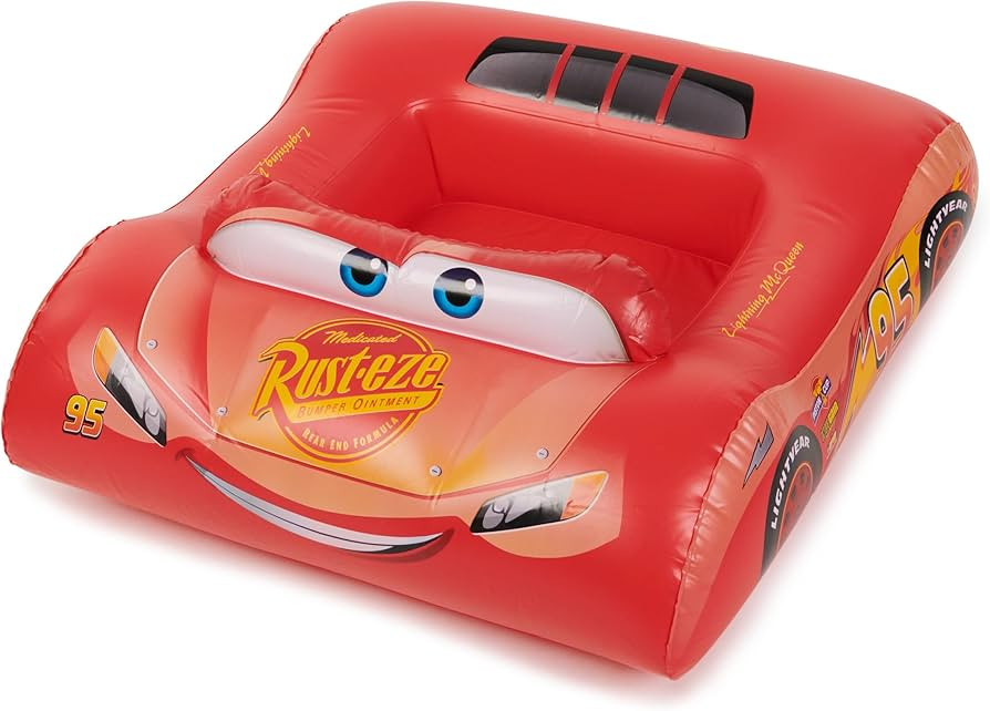 Swimways Disney Pixar Cars Inflatable Water Boat Vehicle, Inflatable Pool Floats and Kids Pool To... | Amazon (US)