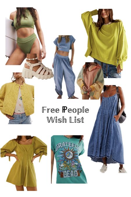 My current wish list over at Free People! The colors! I’m obsessed! 

#LTKstyletip #LTKmidsize #LTKSeasonal