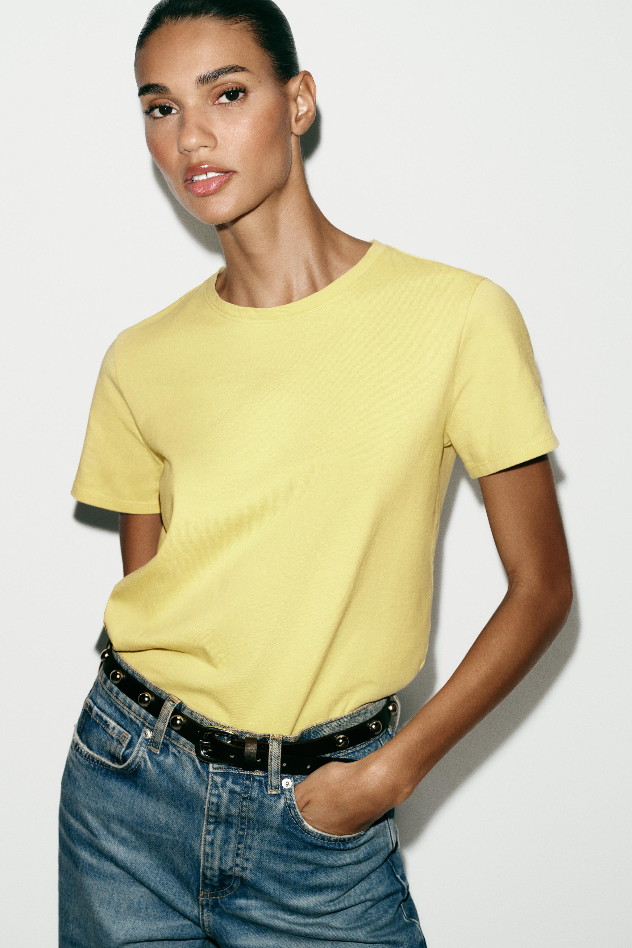 RUSTIC COTTON T-SHIRT | Zara UK