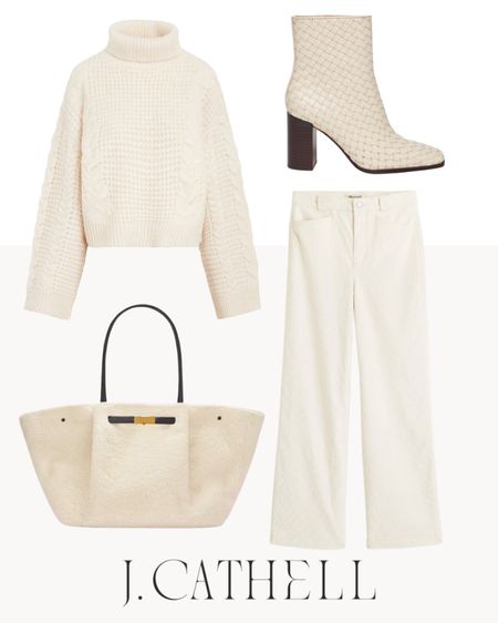 Winter whites are crisp and beautiful this time of year! 

White bag, white boots, white pants, white top, holiday outfits 

#LTKstyletip #LTKHoliday #LTKover40