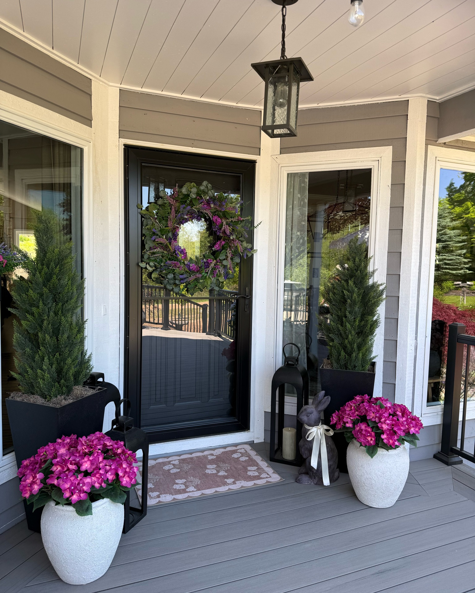 The Summer Wreath Everyone Will Be Asking About 🌿 Now More Than 50% Off 👏🏼

This gorgeous, lush 30” lavender wreath instantly made the whole porch feel more warm, welcoming, and summer ready! 💜 Love how full, textured, and high-end it looks on the front door with the soft greenery and beautiful lavender tones mixed throughout. The oversized design makes such a pretty statement, and the sale makes it even better 👏🏼 Such an easy way to give a front porch a fresh, cozy, designer-inspired look for the season.

#summerwreath #frontporchdecor #amazonhome #summerdecor #wreath summer porch | front porch decor | summer wreath | lavender wreath | porch styling | front door decor | curb appeal | outdoor decor | porch refresh | summer home decor | cozy porch | amazon home finds | wreath decor | designer look for less | porch inspiration | outdoor styling | seasonal decor | cottage style | welcoming entryway | porch vibes | neutral home decor | lavender decor | home styling | summer decorating | porch goals

#LTKSeasonal #LTKHome #LTKSaleAlert