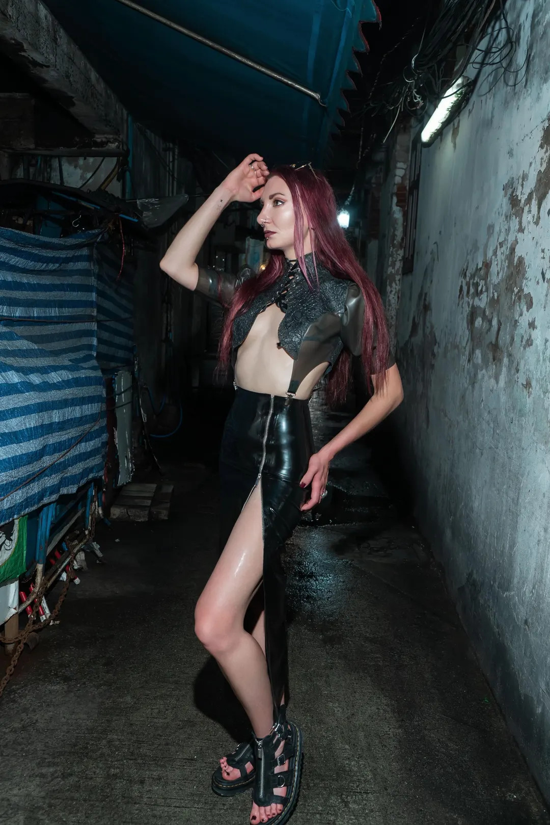 Latex Zip-up Skirt - Etsy | Etsy (US)