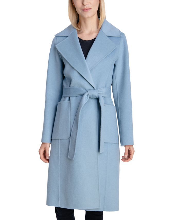 Michael Kors Double-Face Wrap Coat & Reviews - Coats & Jackets - Women - Macy's | Macys (US)