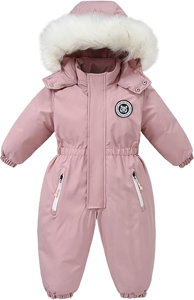 Srkrando Baby Boy Snowsuit Toddler Winter Girl Jacket Coat Clothes Kid Snow Suits Outfits | Amazon (US)
