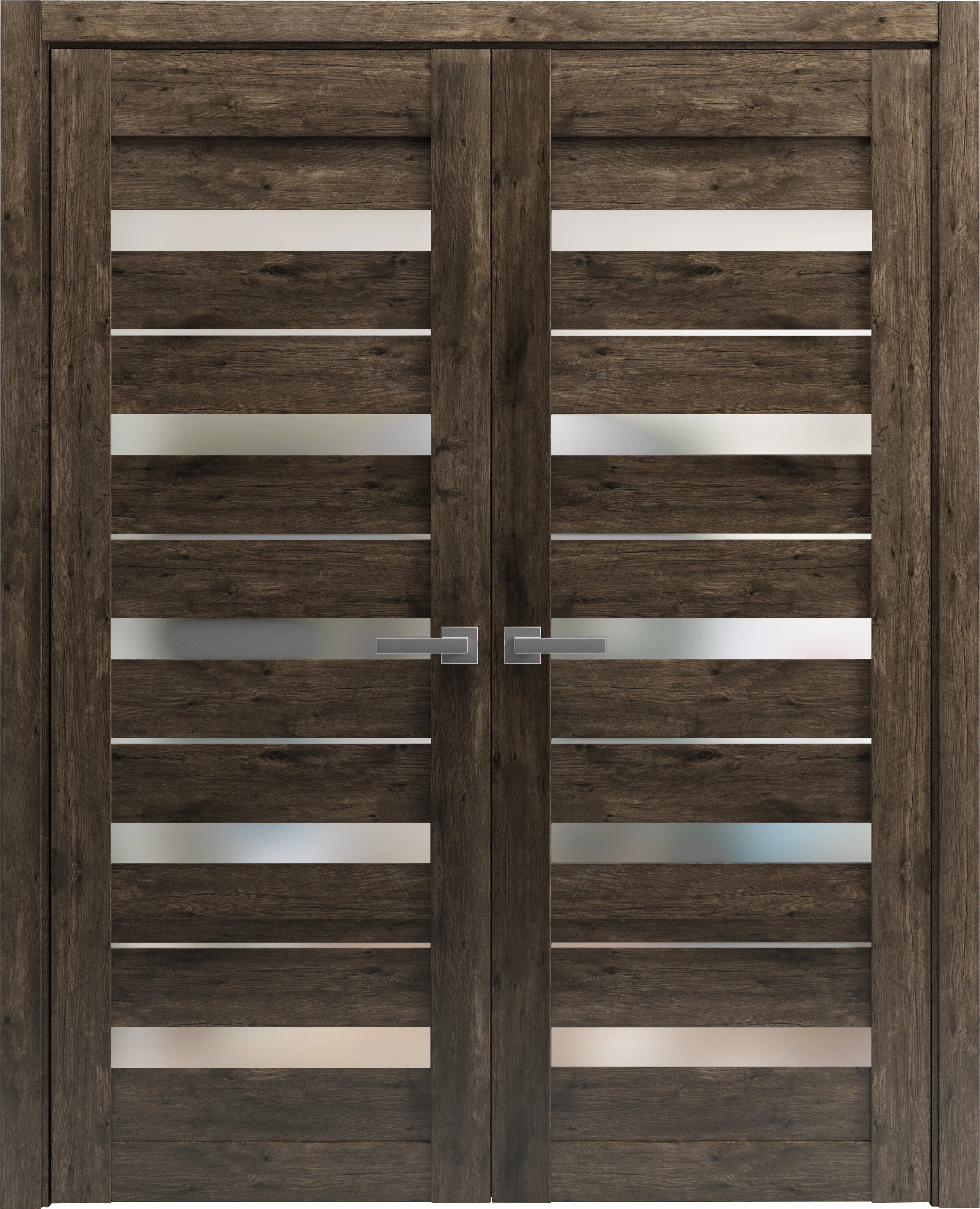 Quardo Frosted Glass Paneled Wood French Doors | Wayfair North America