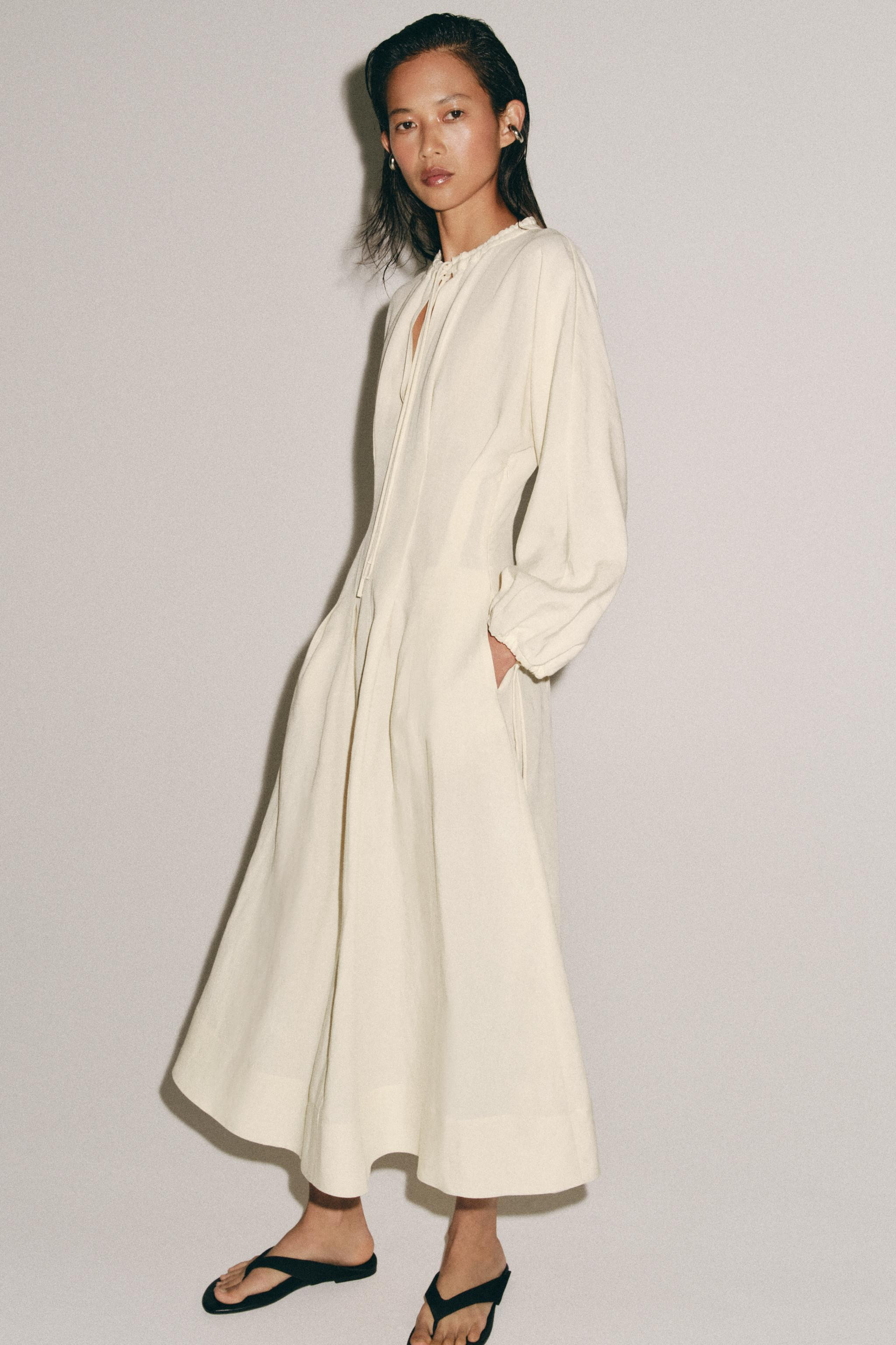 ZW COLLECTION FITTED WAIST DRESS | Zara US