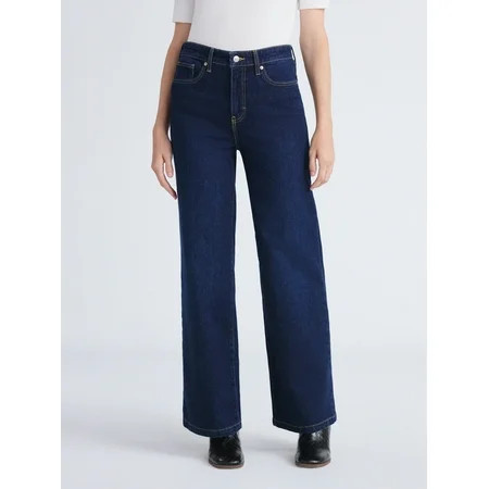 Free Assembly Women's Mid Rise Full Length Bootcut Jeans, 32" Inseam, Sizes 0-20 | Walmart (US)
