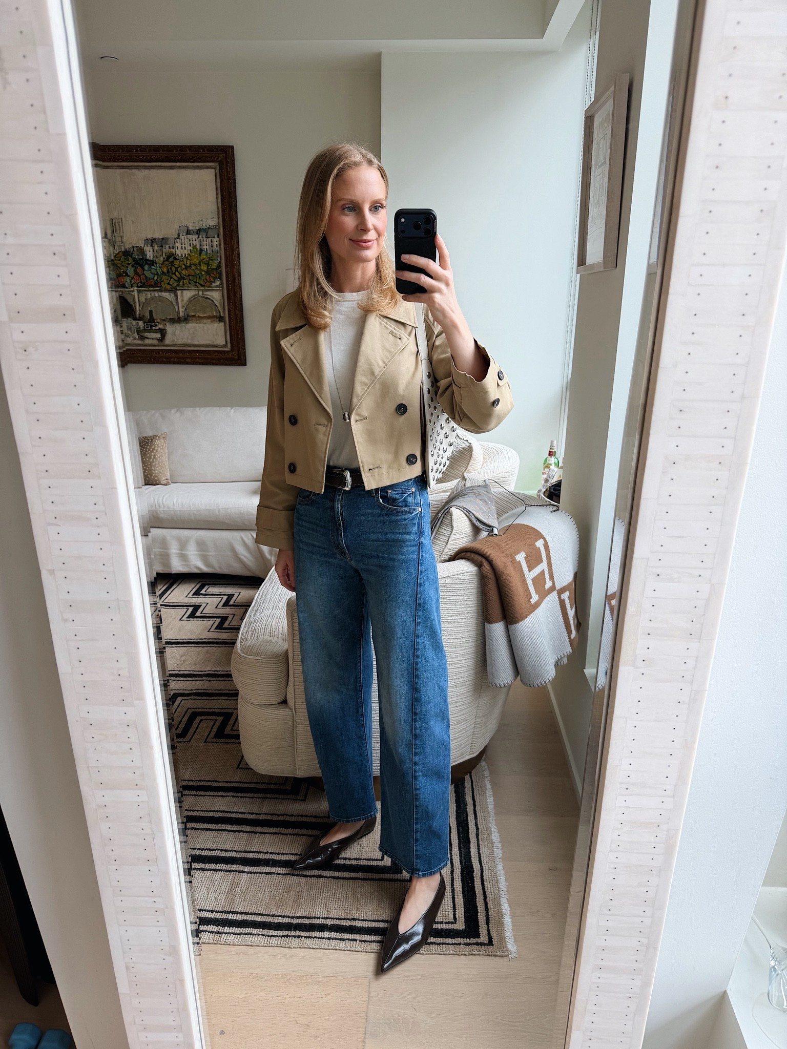 Today’s look! My jeans are old Mother and my bag is old Khaite 🫶🏻

#LTKootd