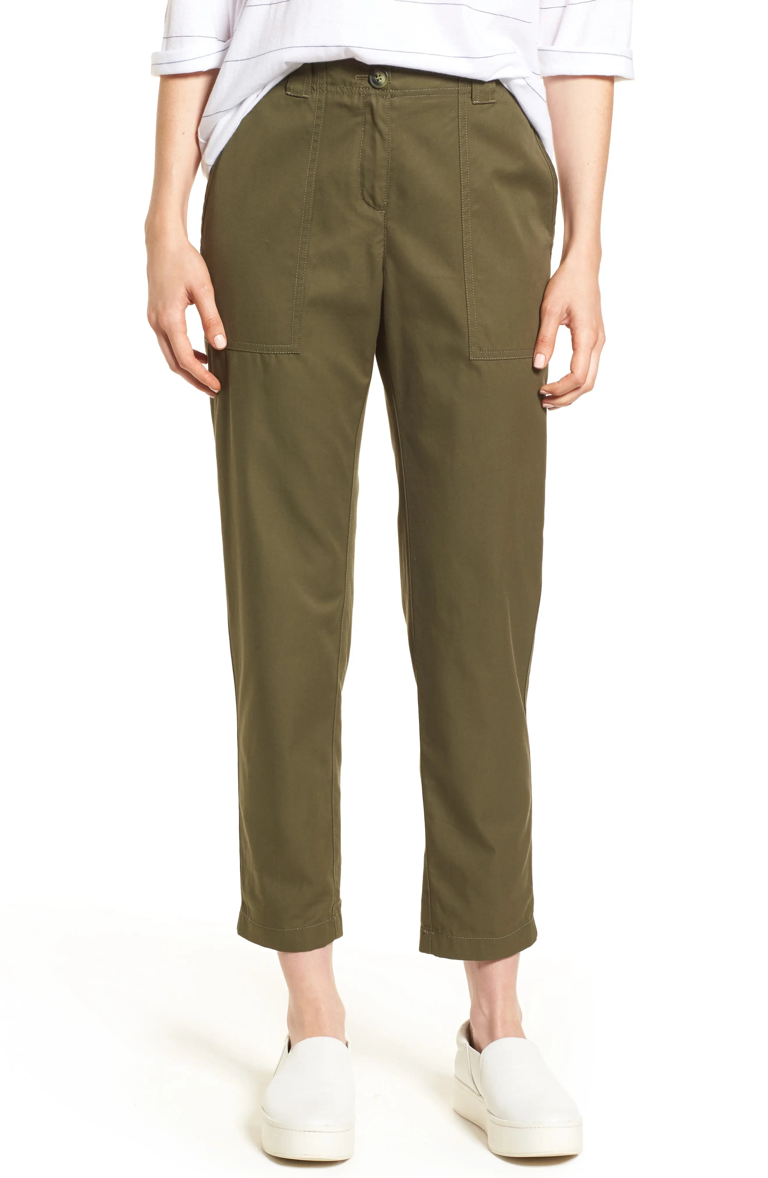 Patch Pocket Ankle Pants | Nordstrom