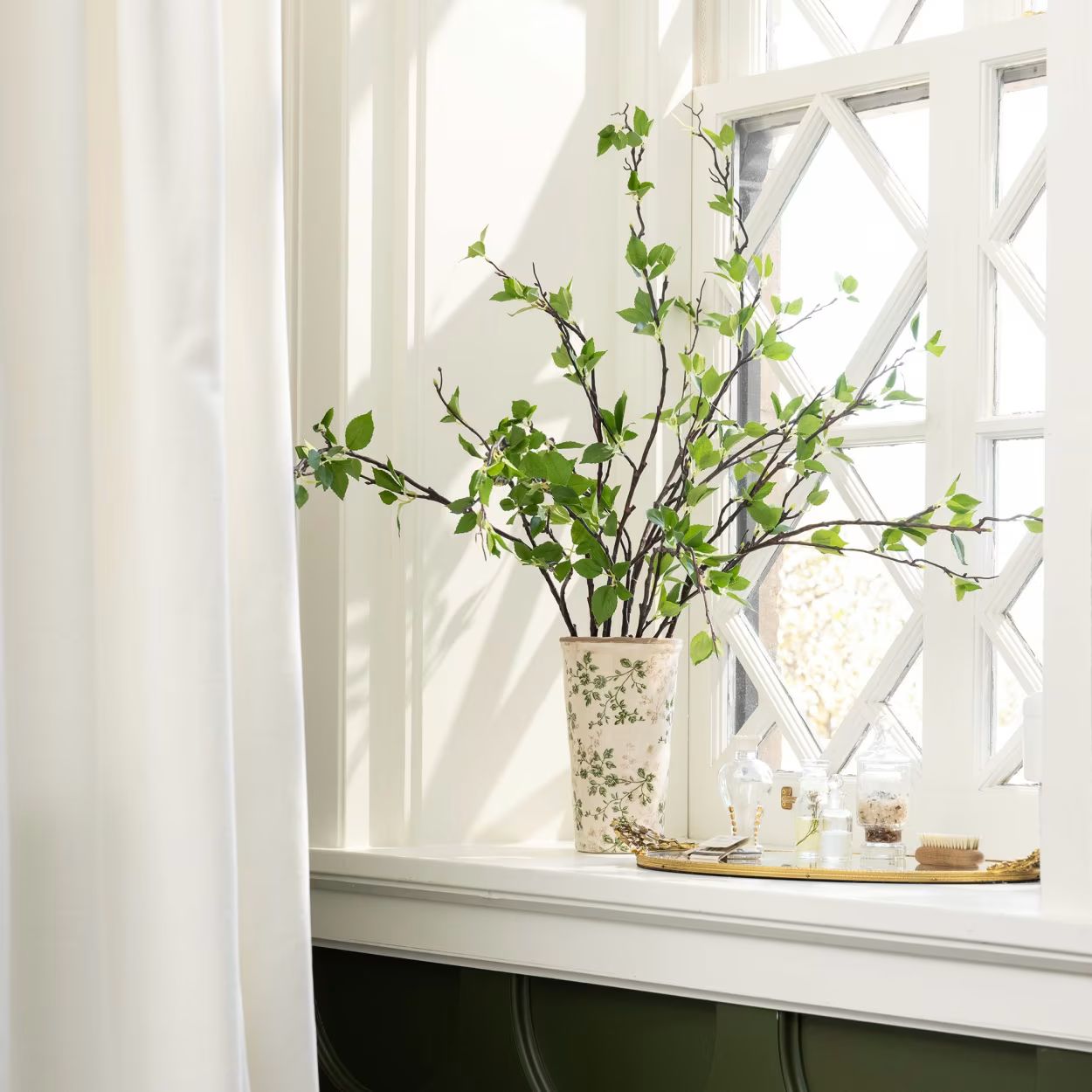 Green and White Distressed Vase | Magnolia