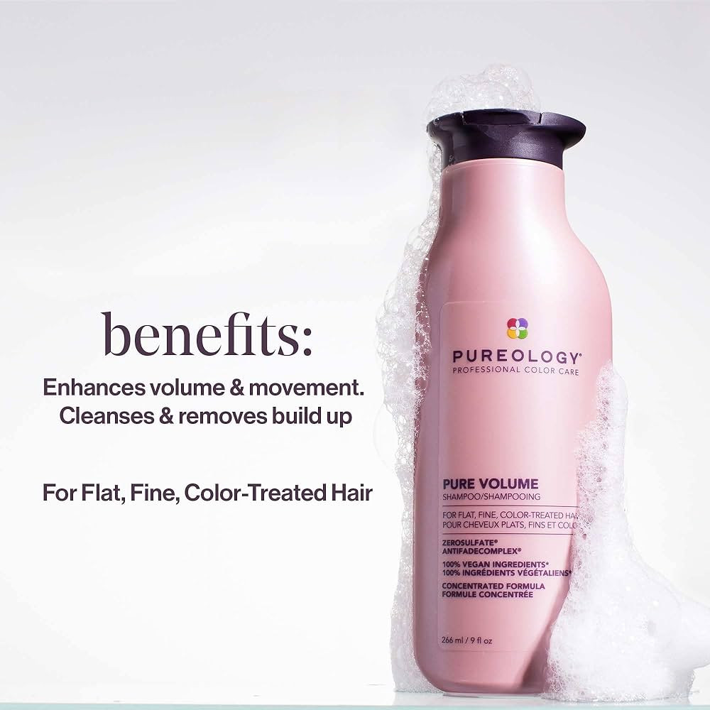 Pureology Pure Volume Shampoo | For Flat, Fine, Color-Treated Hair | Adds Lightweight Volume and ... | Amazon (US)