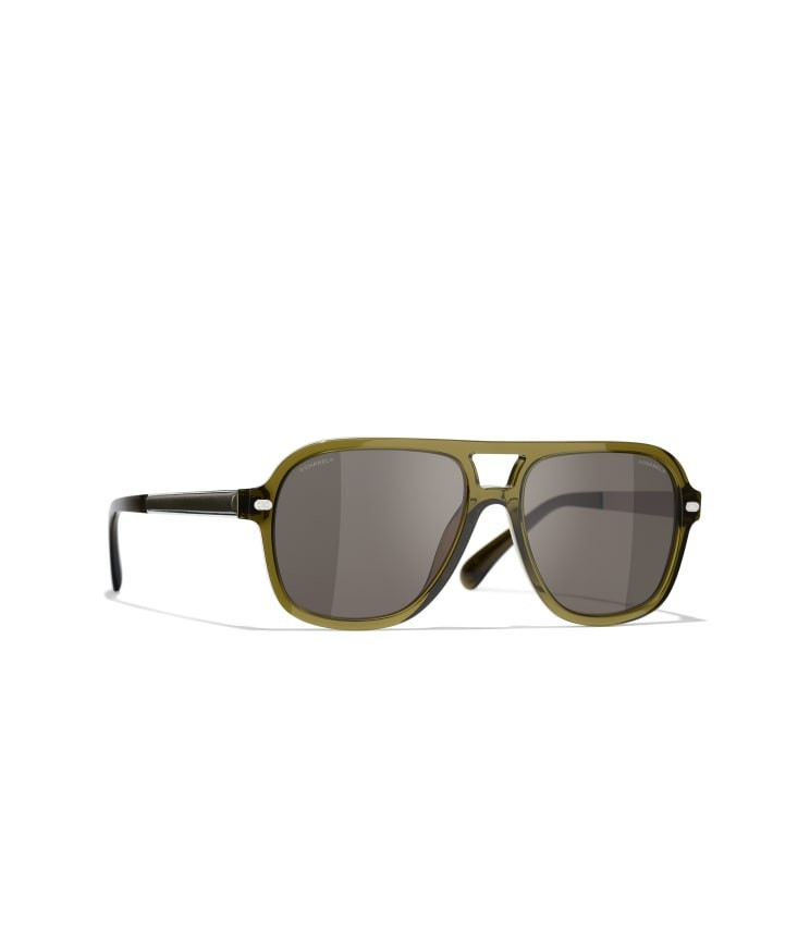 Pilot Sunglasses Khaki Pilot Sunglasses | CHANEL | Chanel, Inc. (US)