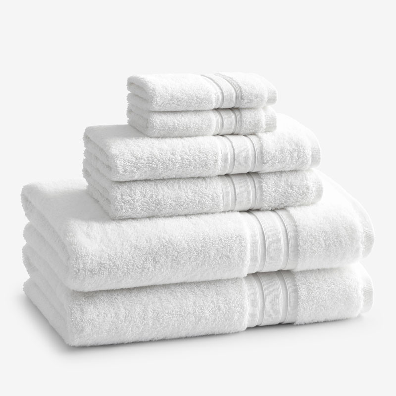 Turkish Cotton 6-Piece Bath Set - White | The Company Store