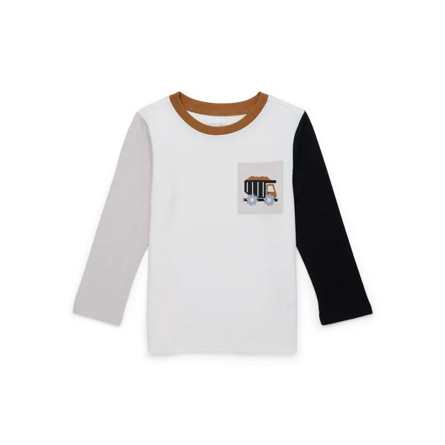Garanimals Toddler Boys Long Sleeve Raglan Tee, Sizes 18M-5T | Walmart (US)