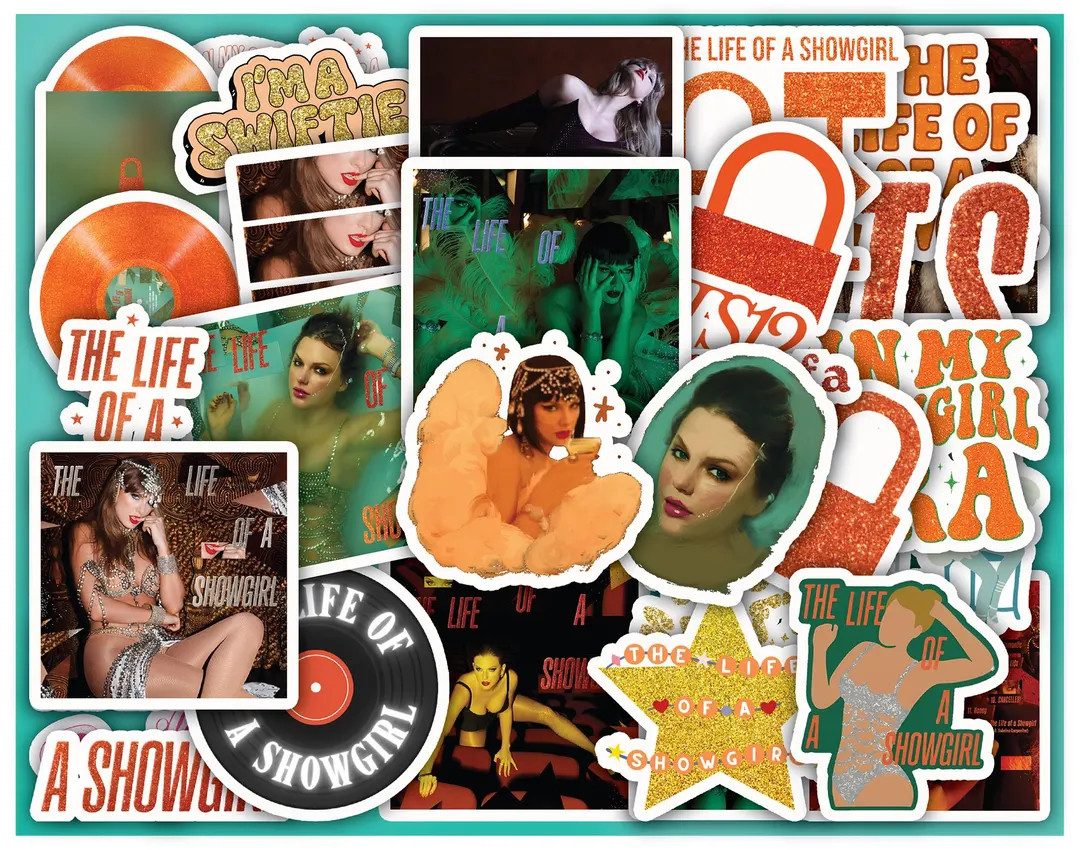 Set 30 Show Girl Stickers Sheet – Retro Vintage Ts12,in My Showgirl Era, Vinyl Decals for Lapto... | Etsy (US)