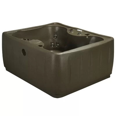 AquaRest Discover AR150 Premium 4-Person 12-Jet Plug & Play Hot Tub with Ozonator, LED Waterfall and Stainless Steel Heater | Wayfair North America