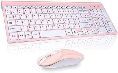 Wireless Keyboard Mouse Combo, cimetech Compact Full Size Wireless Keyboard and Mouse Set 2.4G Ul... | Amazon (US)