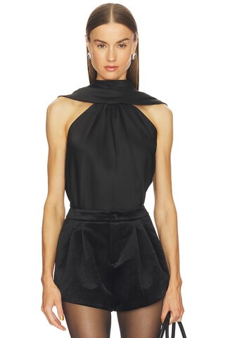 SIMKHAI Scarlett Cape Top in Black from Revolve.com | Revolve Clothing (Global)