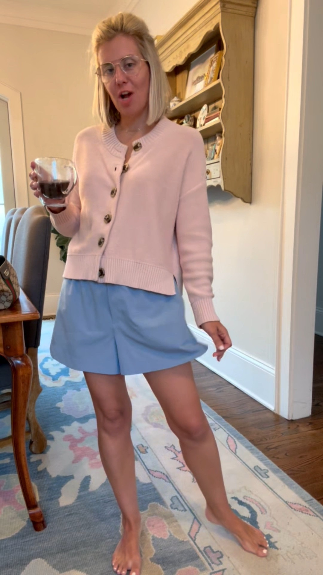 Morning drop off OOTD…happy Friday! 
Sweater & shorts - xs

#LTKdayinmylife #LTKmomlife #LTKmorningroutine
