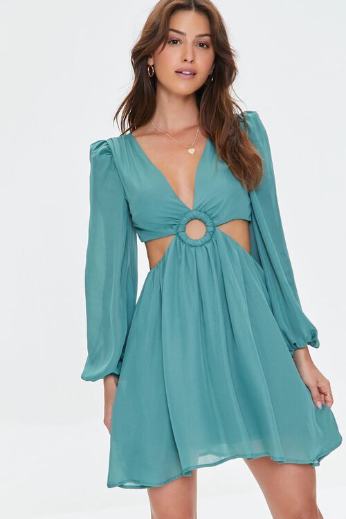 Plunging Cutout Mini Dress | Forever 21 (US)