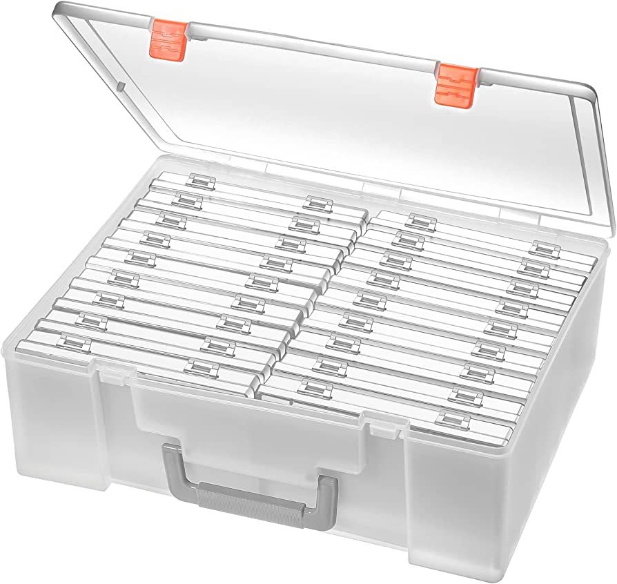 Photo Storage Box 4x6 • 18 Inner Extra Large Organizer • Acid-Free Photo Keeper Storage Case ... | Amazon (US)
