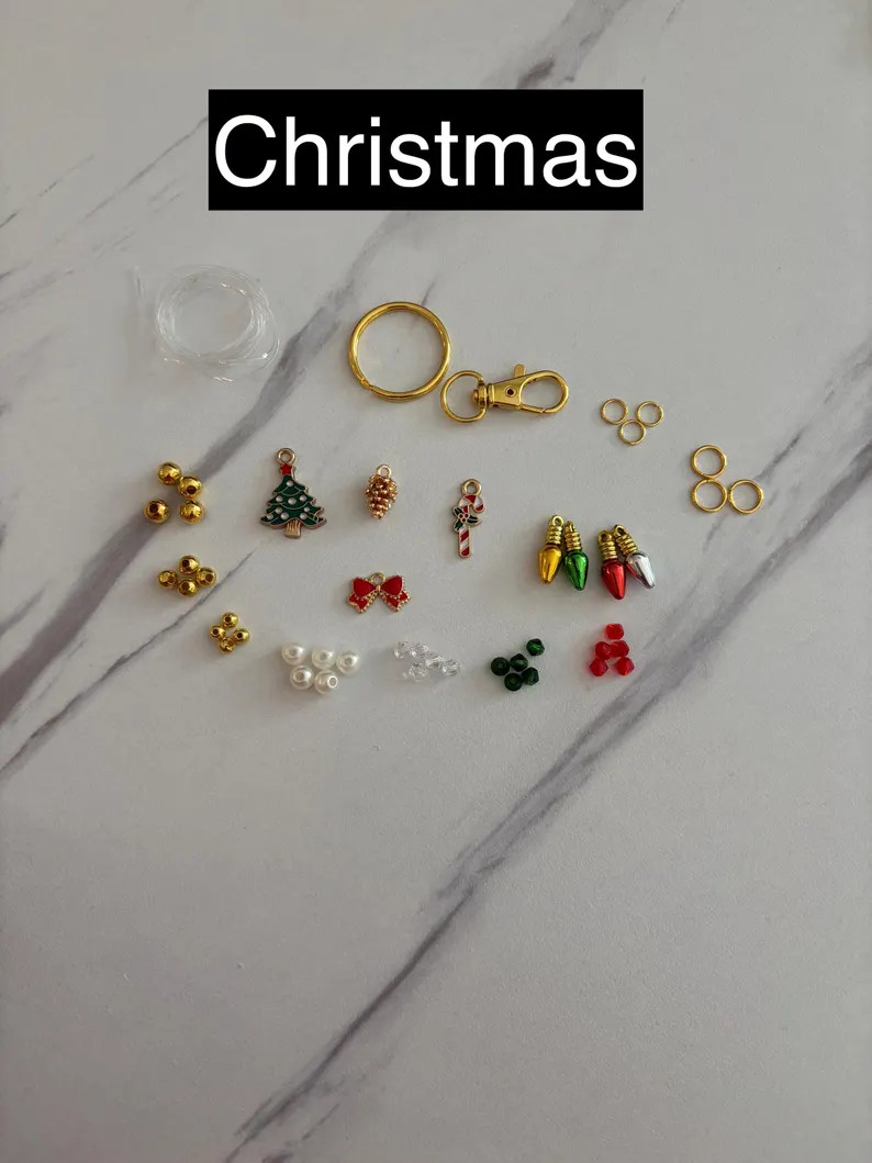 Holiday Lip Balm Keychain Kit (DIY) - Seasonal Charms *lipbalm is NOT Included* - Etsy | Etsy (US)