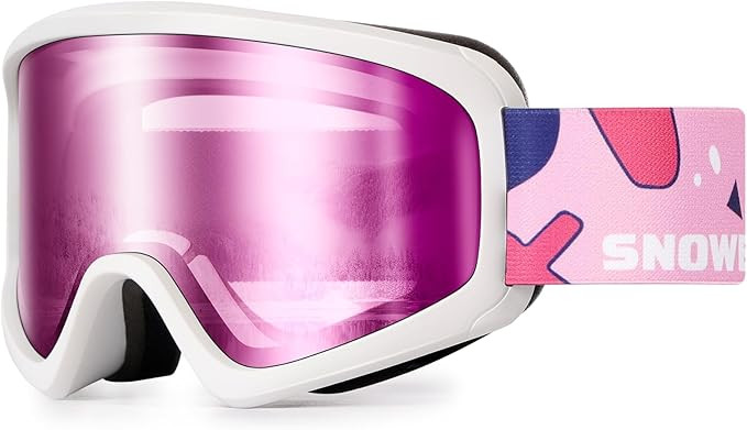SNOWER Kids Ski Goggles, Anti-Fog Snow Goggles with OTG Design, 100% UV Protection, HD Lens for K... | Amazon (US)