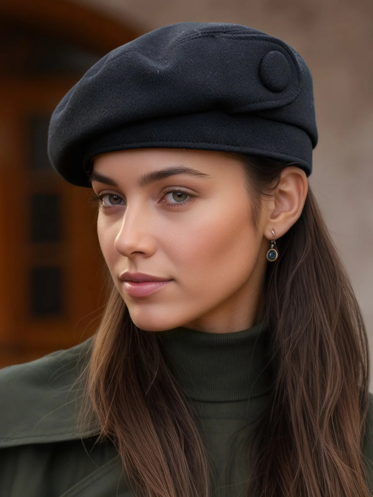 Daily Plain Hollow Mesh Beret | Stylewe