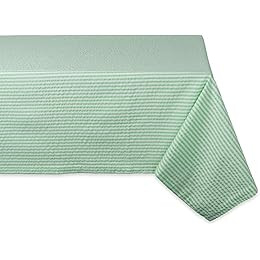 DII Cotton Seersucker Striped Tablecloth for Weddings, Picnics, Summer Parties and Everyday Use, ... | Amazon (US)