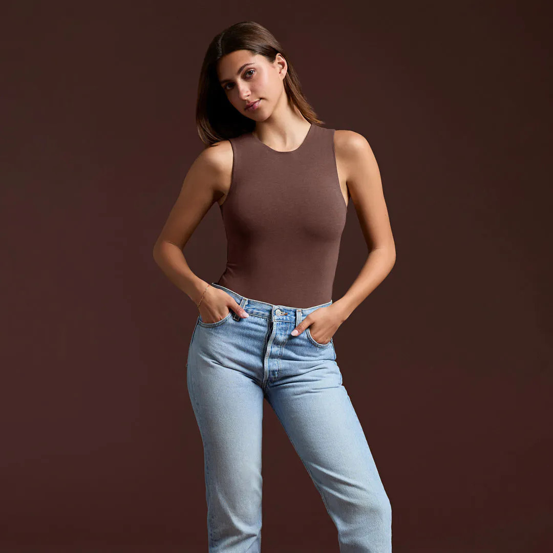 Women's Classic Crew Tank Bodysuit | nuuds