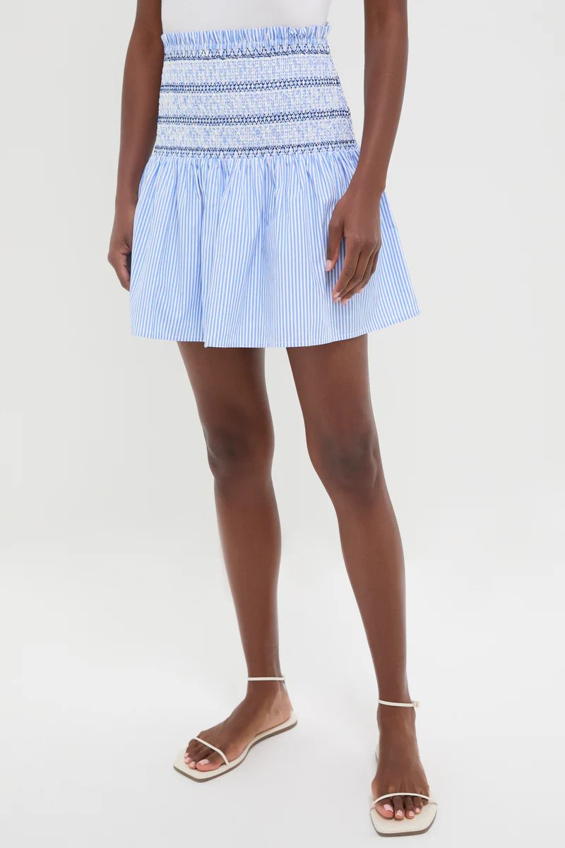 Smocked Seersucker Palerma Skirt | Tuckernuck (US)