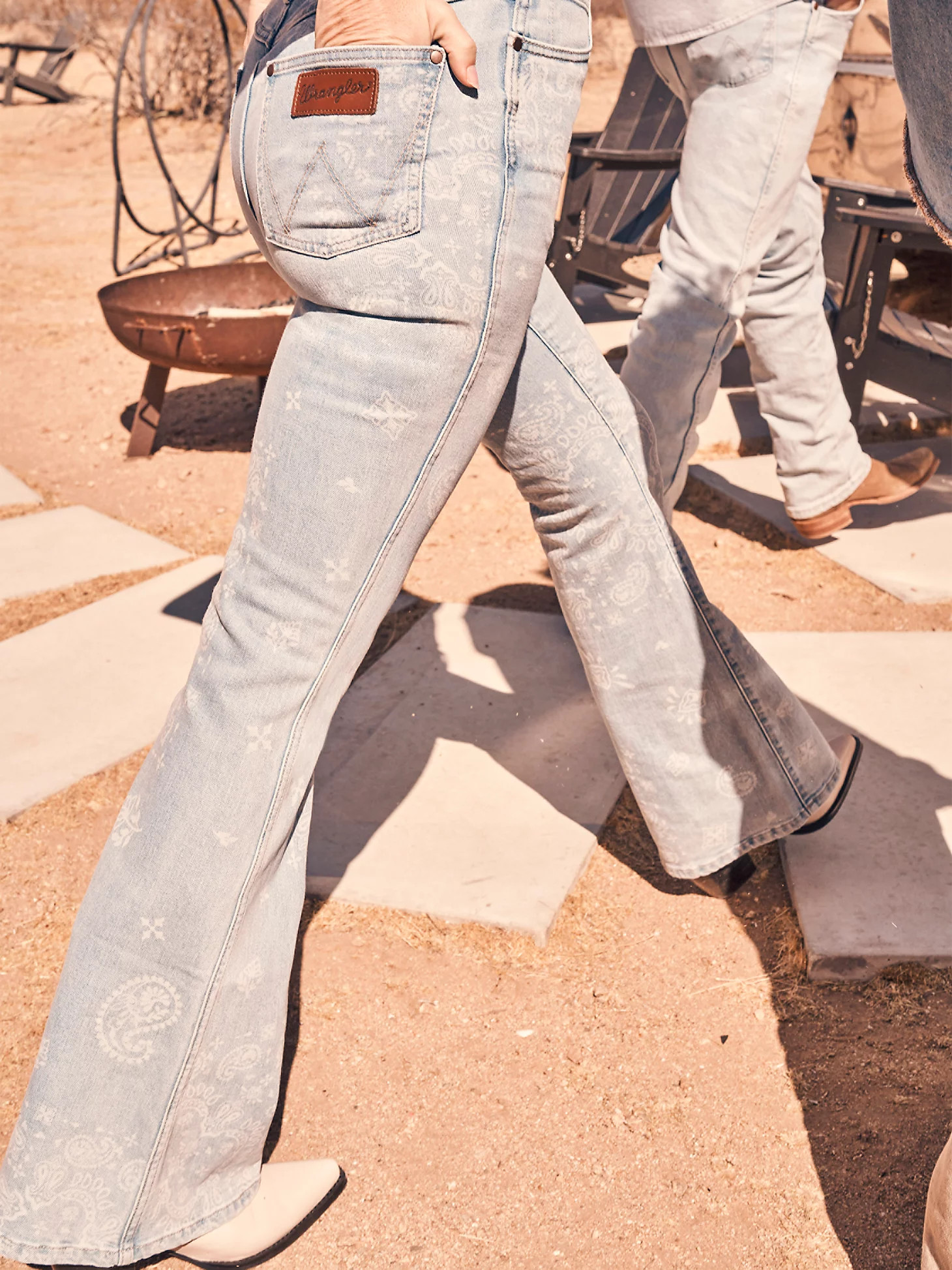 Women's Wrangler Retro® Bailey High Rise Printed Flare Jean | Wrangler