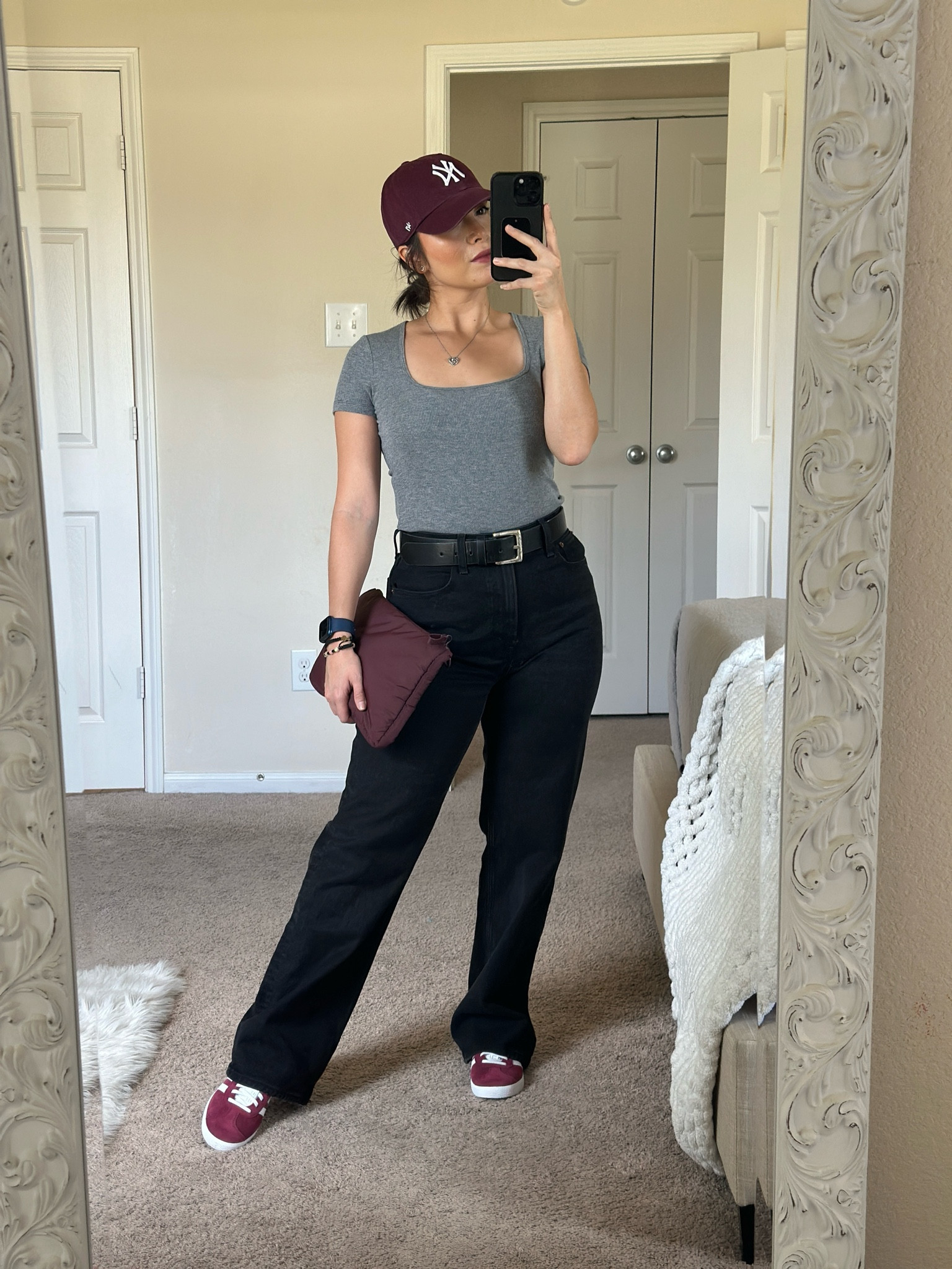 Fall Color Outfit

Burgundy shoes
Burgundy bag and hat
Fall accessories
Black jeans
Relaxed jeans
Abercrombie bottoms 
Abercrombie pants
Petite friendly jeans
Street style
Fall fashion trend
Casual fall outfit
Casual outfit ideas
Casual and chic
Gazelles



#LTKStyleTip #LTKFindsUnder100 #LTKShoeCrush