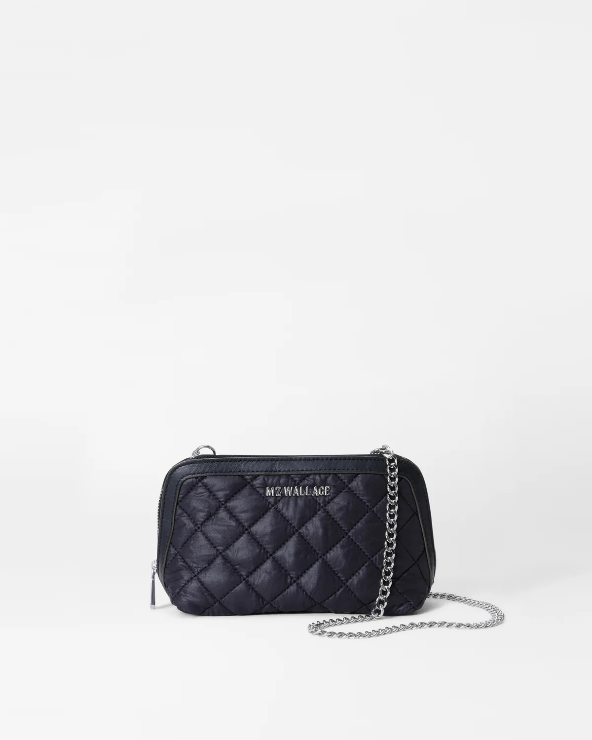 Small Emily Quilted Crossbody Bag in Black | MZ Wallace | MZ Wallace