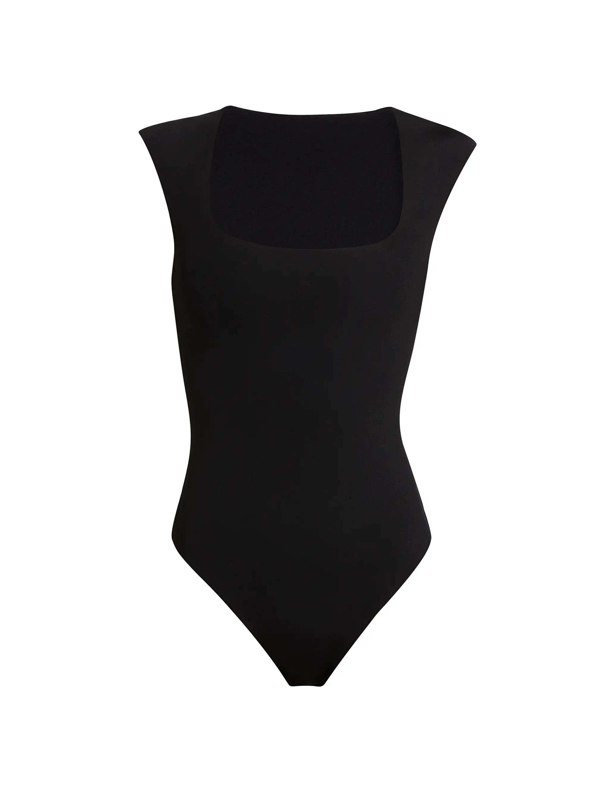 Neoprene Cap-Sleeve Bodysuit | Saks Fifth Avenue