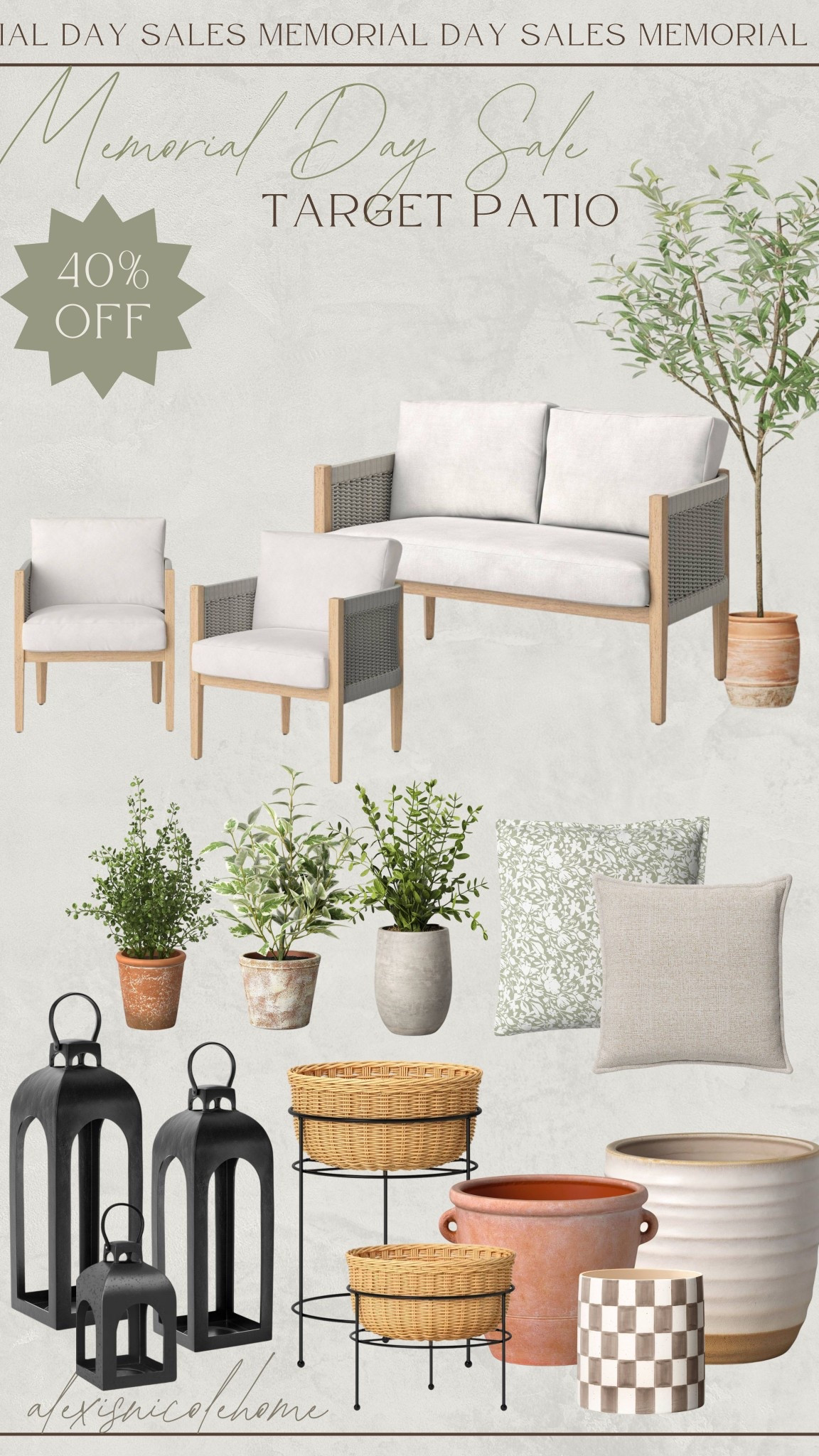 Up to 40% off patio this weekend for Memorial Day at target! 

#LTKHome #LTKSaleAlert #LTKSummerEdit