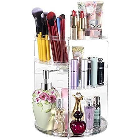 sanipoe 360 Spinning Makeup Organizer, Lazy Susan Rack Cosmetic Carousel Storage Shelf, Great for... | Amazon (US)