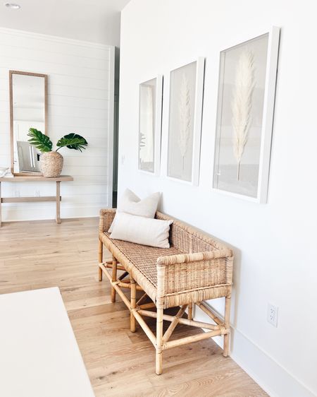 Had a spot in mind for this bench in our next home and have been trying to break up all my big purchases so I grabbed it on sale and love how it sits on this living room wall.  

#LTKstyletip #LTKhome #LTKunder50